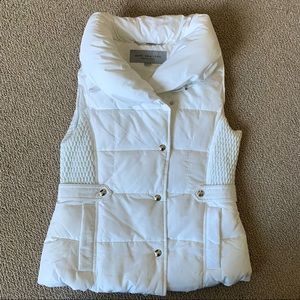 Marc New York Puffer Vest in White EUC